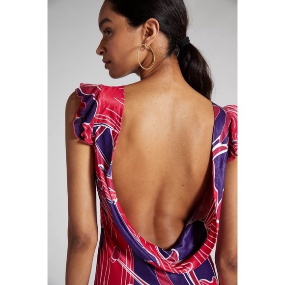 Anthropologie Conditions Apply Low-Back Bias Dress size xsmall - Picture 4 of 8